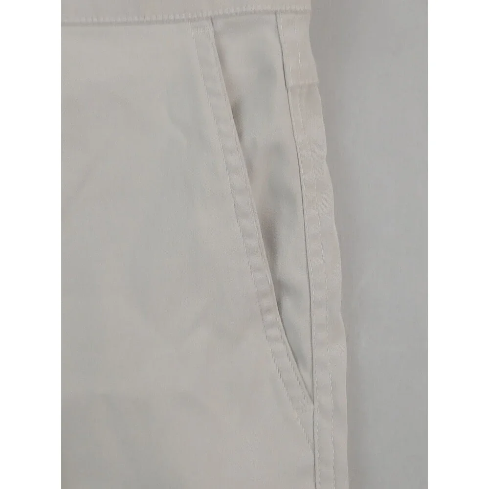 Travelsmith Mens Golf Travel Shorts Size 34 Stone Beige Sorona Stretch Zip...